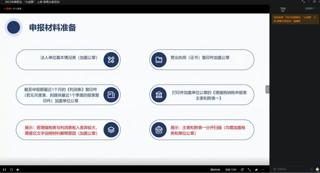 楚天同创众创空间2023年商贸业“小进限”入库政策分享活动圆满结束