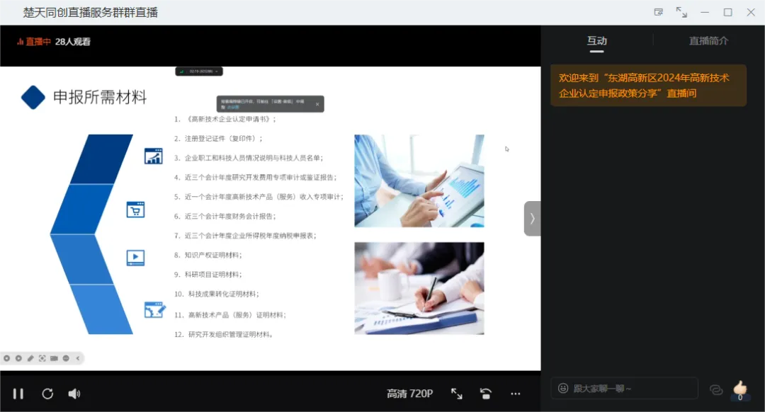 活动回顾｜楚天同创众创空间开展2024年高新技术企业认定申报政策分享活动